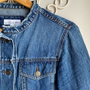 LOFT // Cropped Denim Jacket